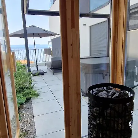 Apartment Qvarnero No18- Luxury With Swimming Pool, Private Sauna And Jacuzzi Opatija